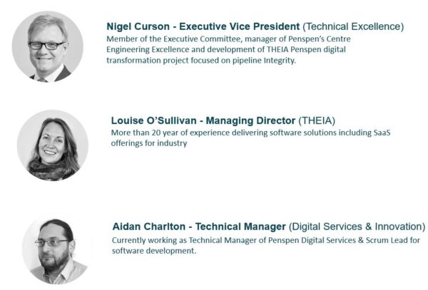 Image which shows the team for THEIA Pipeline Integrity Management Software Solution